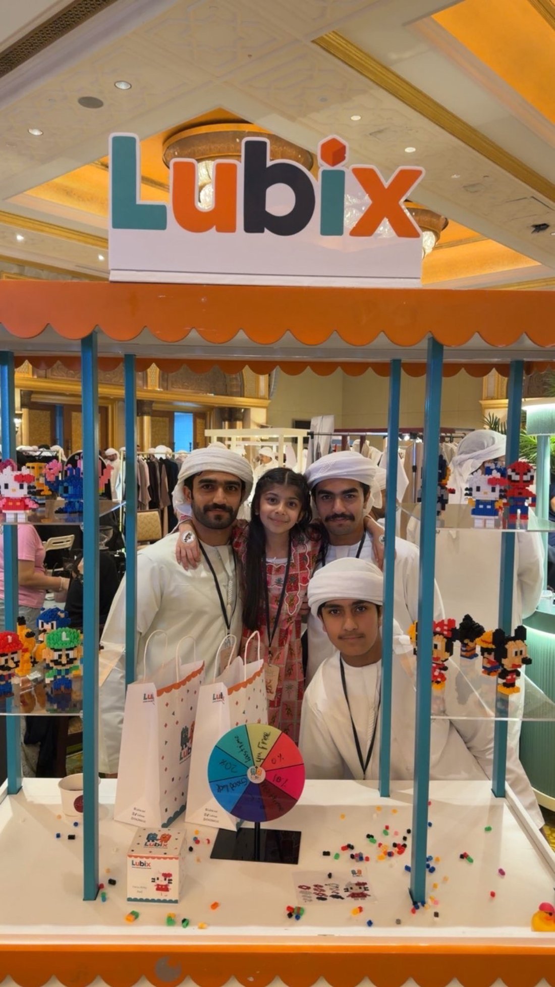 The family behind Lubix at their exhibition booth